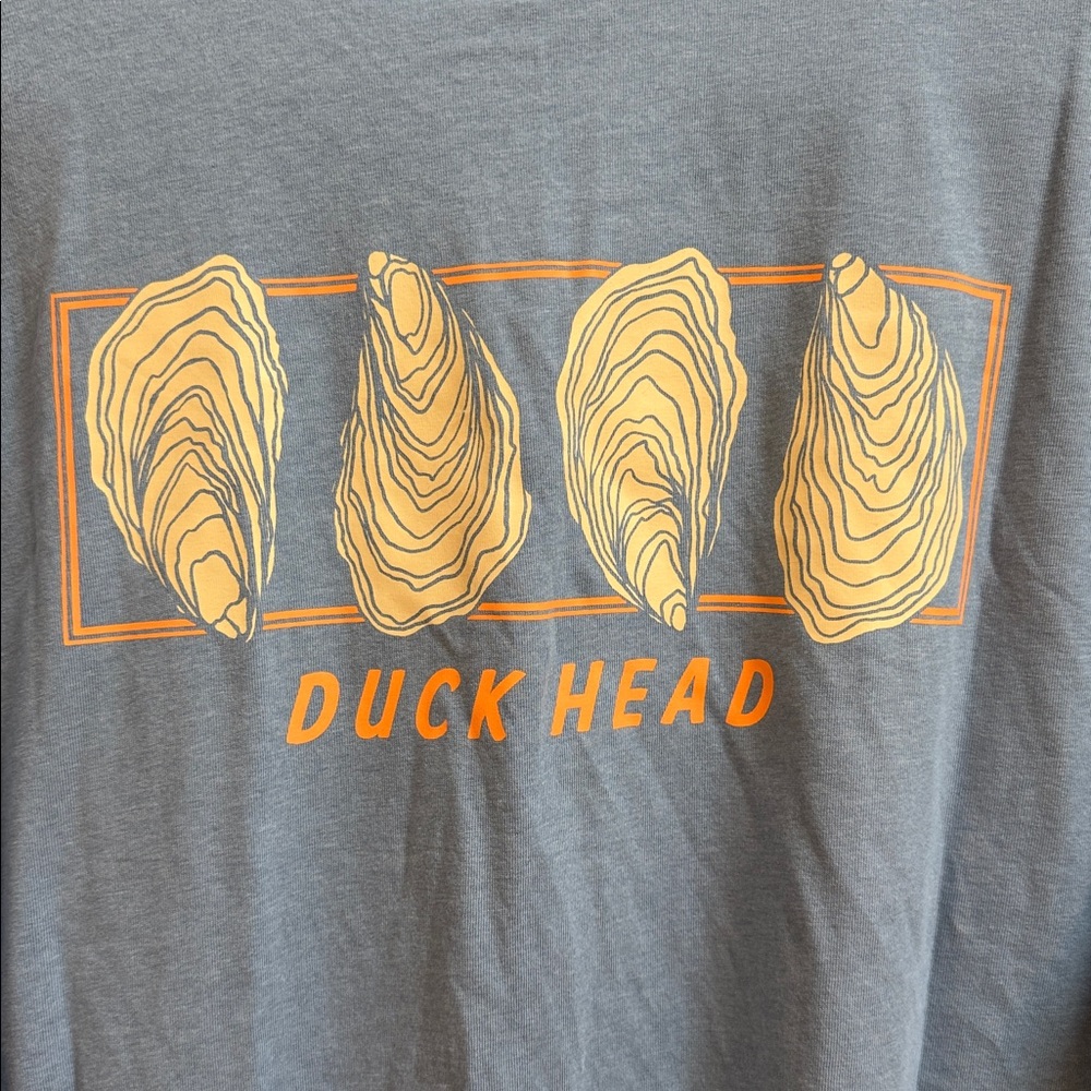 Duck Head Men’s Oyster T-Shirt Logo | Light Blue | M